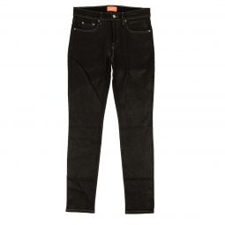 BOSSI Black Cotton Glitter Design Slim-Fit Jeans