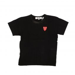 Comme Des Garcons Play Black Double Red Heart T-shirt