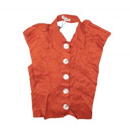Opening Ceremony RUST TIE BACK SHELL BLOUSE