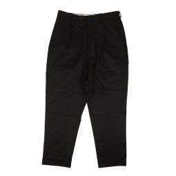 OPENING CEREMONY Black Wool Tapered Buckle Twill Pants