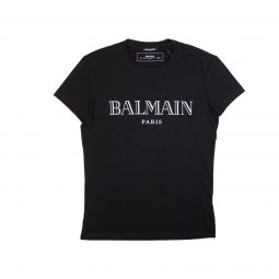 Balmain Black/White Logo Tonal T-Shirt