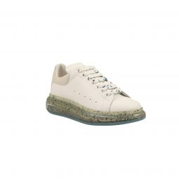 Alexander McQueen White/Grey Casual Leather Sneaker