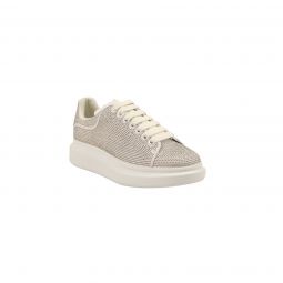 Alexander McQueen White/Silver Studded Sneakers
