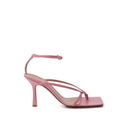 Bottega Veneta Pink Nappa Leather Stretch Womens Sandal