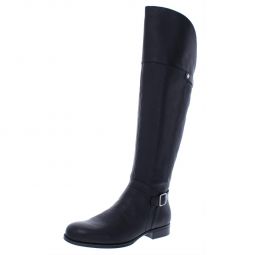 January Womens Buckle Tall Over-The-Knee Boots