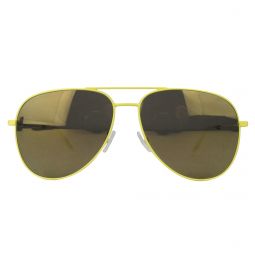 Saint Laurent Mens Yellow Metal Classic 11 Aviator Sunglasses