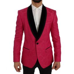 Dolce & Gabbana Floral Brocade Slim Blazer Jacket