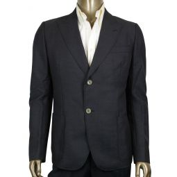 Gucci Mens Panama Dark Grey Wool / Mohair Formal Jacket