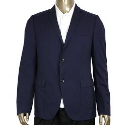Gucci Mens Formal 2 Buttons Blue Poly / Wool / Elastane Jacket