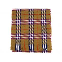 Burberry Womens Antique Multicolour Vintage Check Extra Fine Merino Wool Scarf