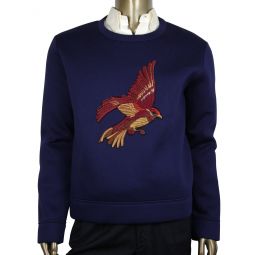 Gucci Mens Double Viscose Navy Blue Rayon Jersey Sweatshirt (2XL)