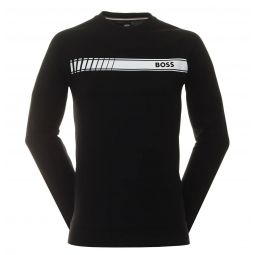 Hugo Boss Mens Authentic Sweatshirt, Black Grease