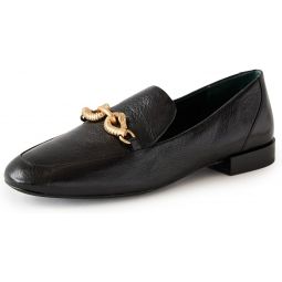 Tory Burch Womens Jessa Classic Loafers, Perfect Black/Gold
