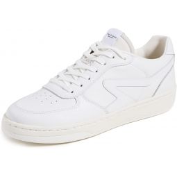rag & bone Mens Retro Court Sneakers, White/White
