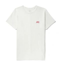 Rag & Bone Mens Love RB Soft Cotton Short Sleeve Crew Neck T-Shirt, Ivory