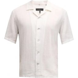 rag & bone Mens Avery Gauze Shirt, White