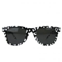 Saint Laurent Unisex White / Black Cheetah Print Sunglasses