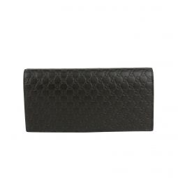 Gucci Mens Microguccissima Brown Leather Wallet With ID window