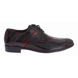 Dolce & Gabbana Striped Leather Dress Formal Shoes