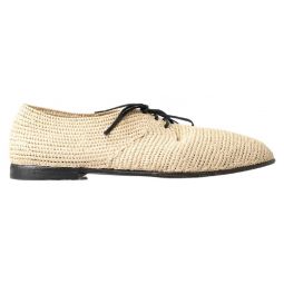Dolce & Gabbana Chic Beige Derby Lace-Up Casual Mens Mens Shoes