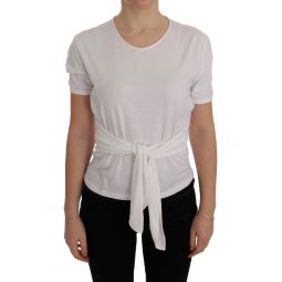 Dolce & Gabbana White Cotton Silk Womens T-Shirt