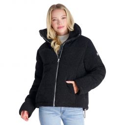 Womens Sherpa Quilted Puffer Jacket