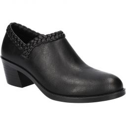 Ry Womens Faux Leather Pull-on Block Heels