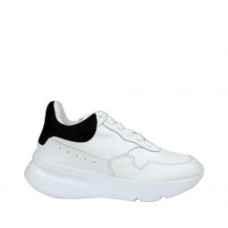 Alexander McQueen Womens White Leather / Suede Sneaker