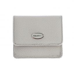 Dolce & Gabbana Sleek White Leather Condom Case Mens Wallet