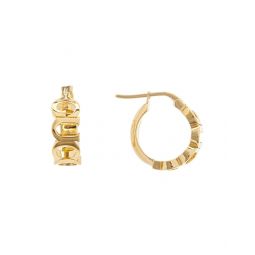 Gucci Logo Lettering Hoops
