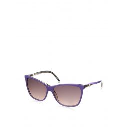 Gucci Womens Lilac Plastic Square Sunglasses With Interlocking G GG