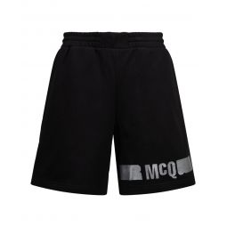 McQ Alexander McQueen Mens Foil Logo Sweatshorts