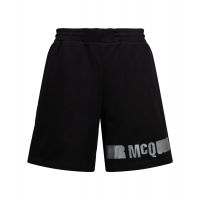 McQ Alexander McQueen Mens Foil Logo Sweatshorts