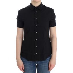 John Galliano Black cotton shirt Womens top
