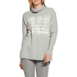 Mountain Womens Graphic Cowlneck Pullover Sweater