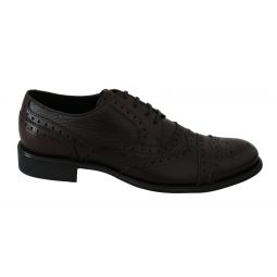 Dolce & Gabbana Gorgeous Brown Leather Brogue Derby Shoes