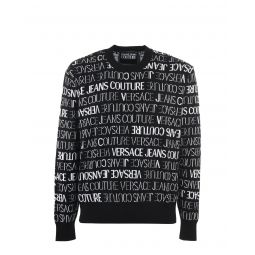 Versace Jeans Cotton Logo Details Sweater