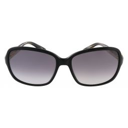 Salvatore Ferragamo Black Rectangular SF606S 001 Sunglasses