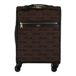 Moschino Unisex-Adult All-Over Logo Trolley Case