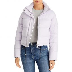 Womens Quilted Crop Puffer Jacket