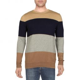 Thierry Mens Cotton Colorblock Crewneck Sweater