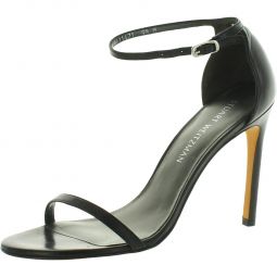 Womens Leather Buckle Pumps