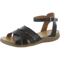 Moody Womens Leather Caged Slingback Sandals