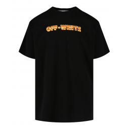 Off-White Mens Arrows-Print Crewneck T-Shirt