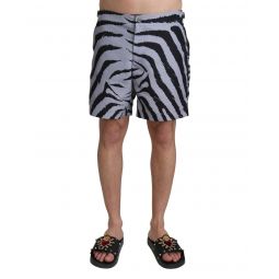 Dolce & Gabbana Zebra Print Beachwear Shorts