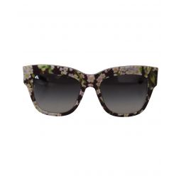 Dolce & Gabbana Floral Acetate Rectangle Shades Sunglasses