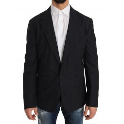 Dolce & Gabbana Striped Wool Jacket Coat