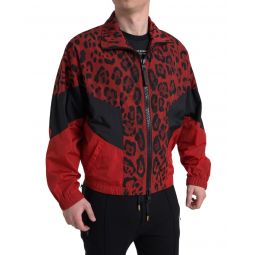Dolce & Gabbana Leopard Nylon Full Zip Jacket
