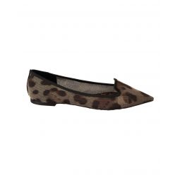 Dolce & Gabbana Leopard Print Pointed Toe Flats