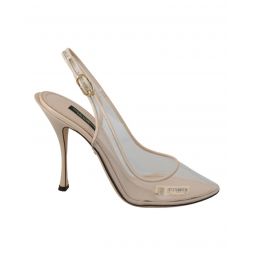 Dolce & Gabbana Clear PVC Slingback High Heels